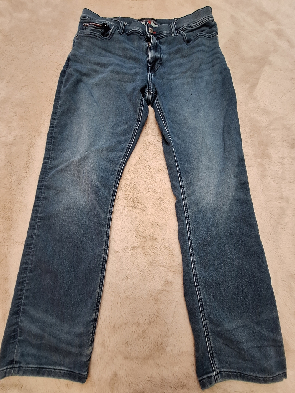 Tommy Hilfiger Men's Straight-Leg Denim Jeans in Medium Blue 34 X 30